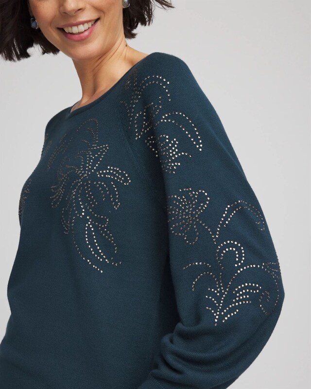Heatset Embroidered Pullover - image 4